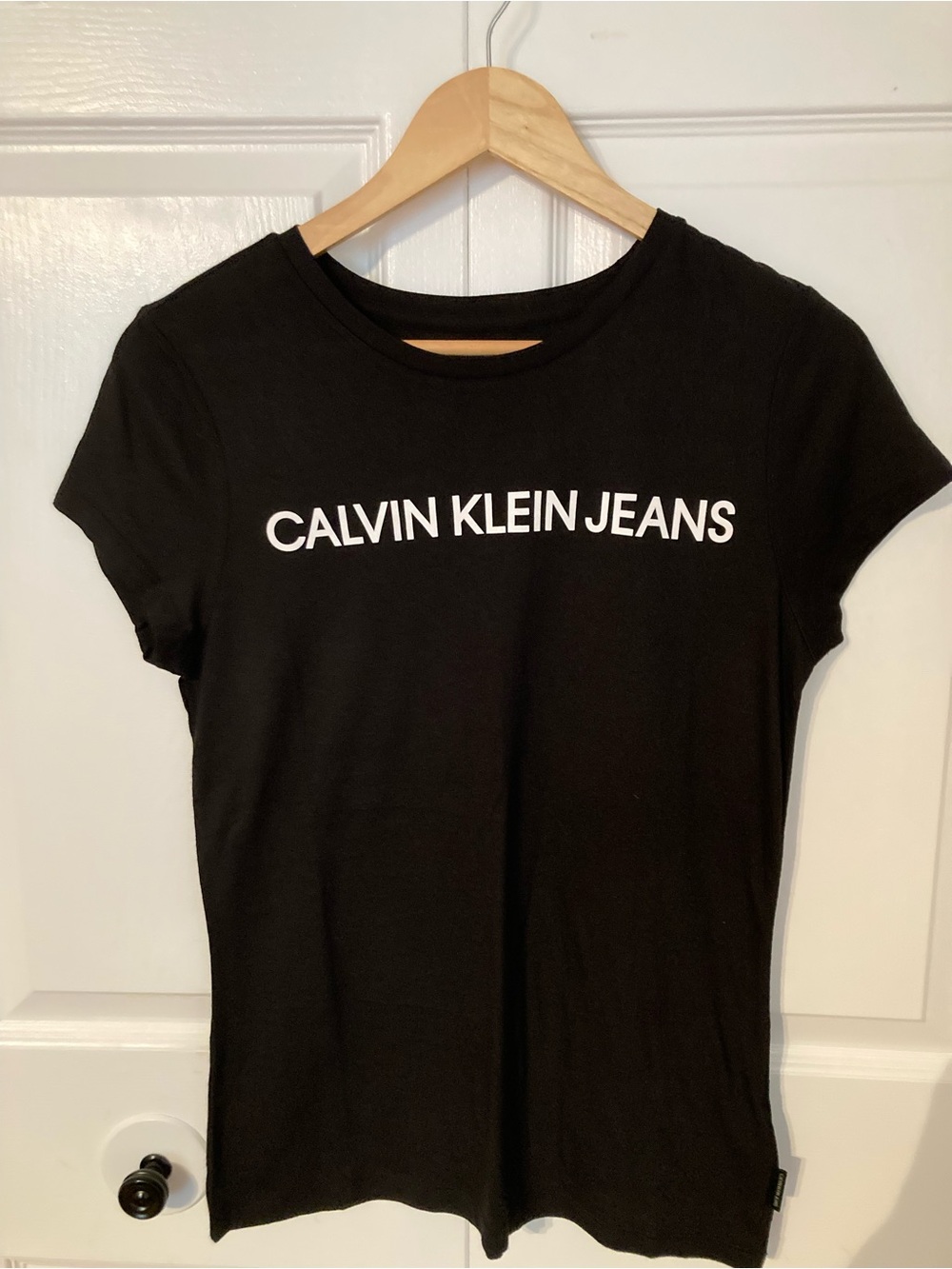 Calvin Klein Jeans Black Short-Sleeve Logo Tee